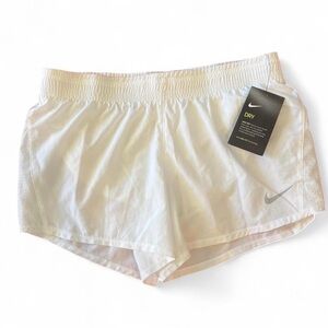 Nike 10K Dri-Fit Women's Running Short Size Medium White 3.5 in inseam